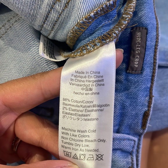 J. Crew Point Sur wide-leg crop jean in clean light wash sz 23P - Picture 12 of 12